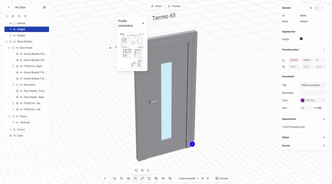 Attachments & Hotspots